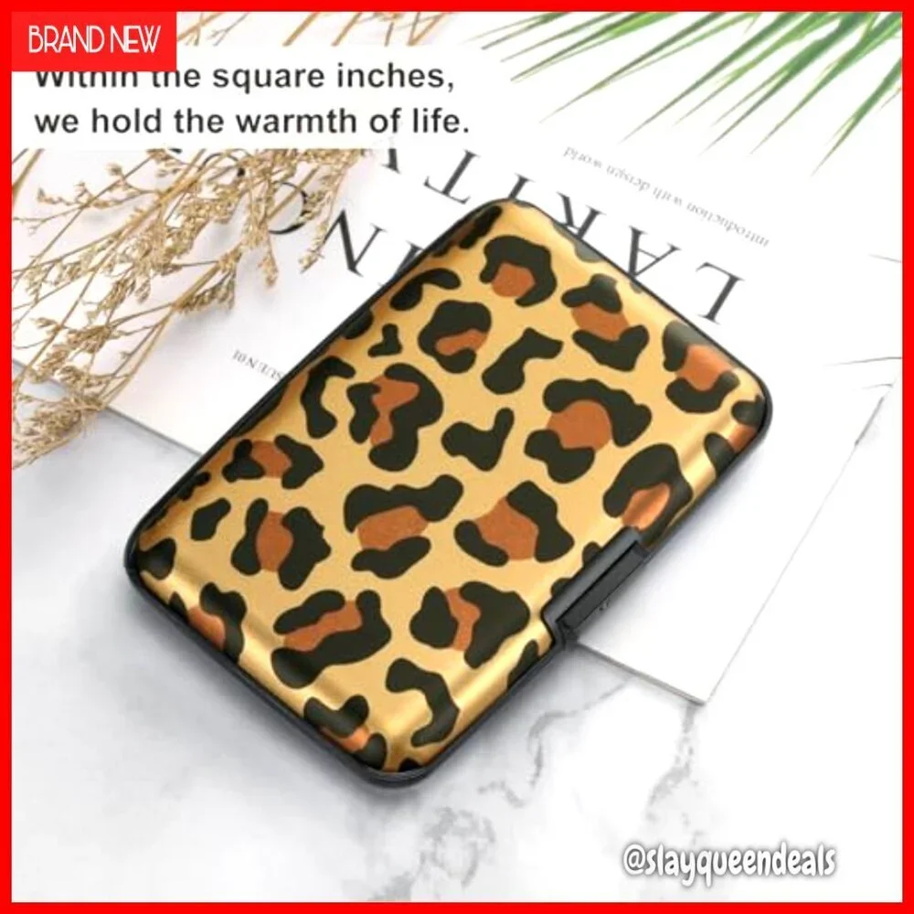 Slim RFID Aluminum Card Holder Case with 7 Slots for Travel Business